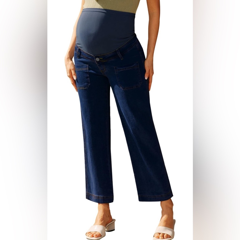 Maternity Wide Leg Jeans